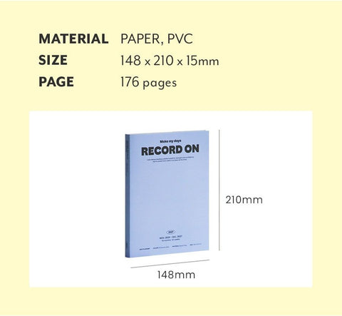 2027 Record On Weekly Planner A5 [4colors]