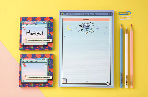 A5 Moonlight Memo Pad Blue