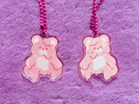 Melting Bear Acrylic Diary Charm | Key Rings