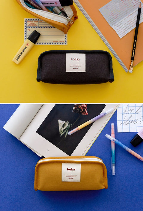 Funnymade Canvas Pencil Case [6colors] | Pen Pouch