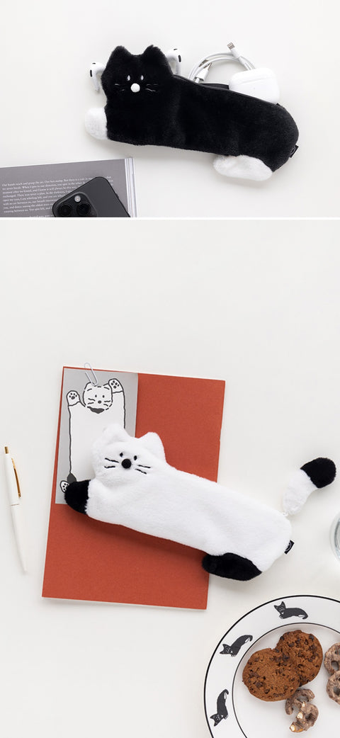 Little Paper Kitty Pencil Case [2colors]