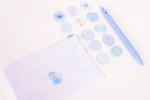 Sealing Wax Sticker [Milky Blue]