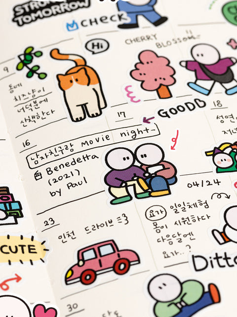 Simpler Drawing Point Sticker Pack | 6sheets