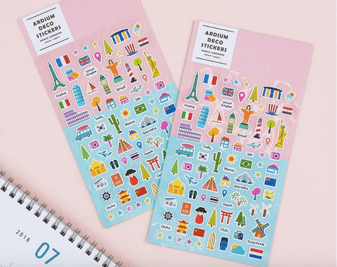 Planner Stickers [World Landmark]