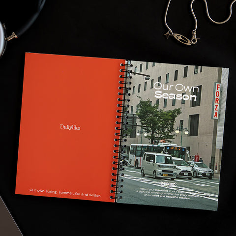 Twin Ring Notebook [2types] | Grid, Blank Notebook