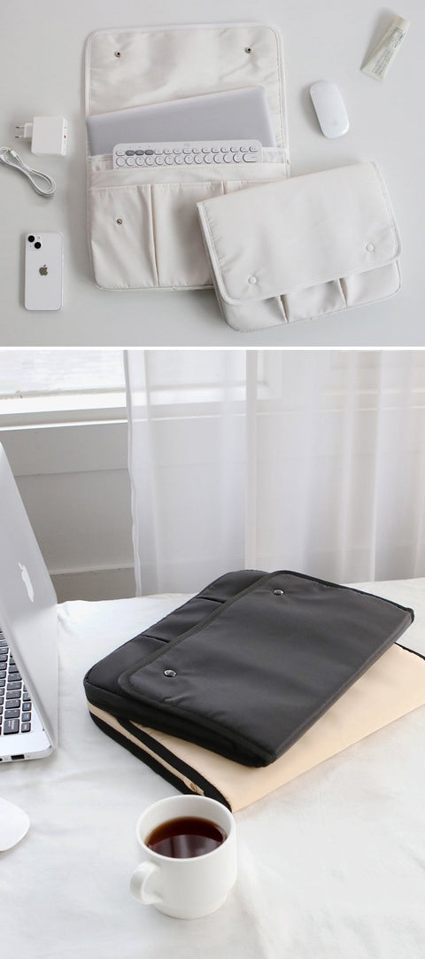 15inch Multi Pocket Laptop Pouch [4colors] | 15" Laptop Case