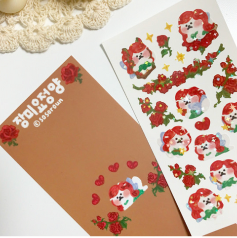 Kitty Planner Sticker [Rose Fairy]