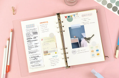 A5 6Rings Planner Inserts [4colors] | Thick Paper | Diary Inserts