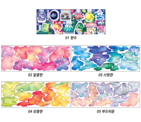 Perfume Seal Sticker [5types] | Planner Deco Sticker