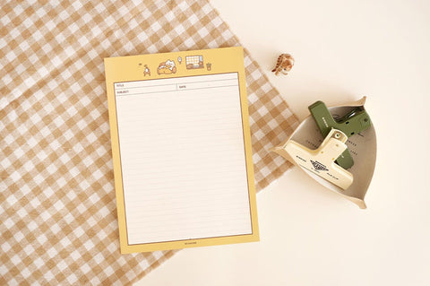 B5 Grid & Lined Notepads Cat [8types] | Memo Pads