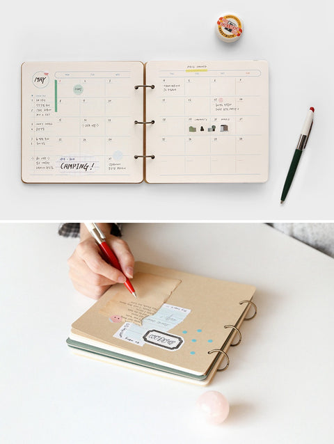 Open Book Monthly Diary ver.2 M [2colors] | Monthly Planner