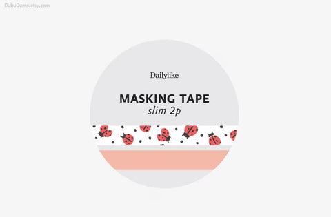 Slim Masking Tape 2p [Ladybird]