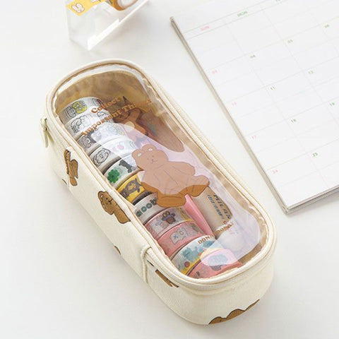 DONATDONAT Transparent Pen Case [2colors]