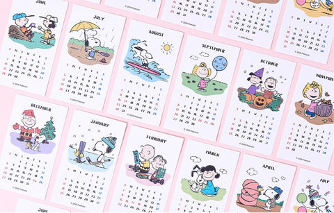 2026 Peanuts Snoopy Sticker Calendar
