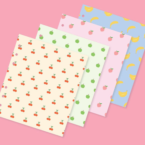 A6 WIDE Fruit Pattern Inserts