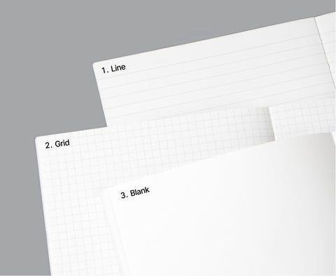 Scrap the Moment Notebook v.3 [9types] | Grid Line Blank