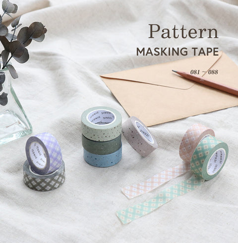 PATTERN Masking Tape [8types] | check. terrazzo