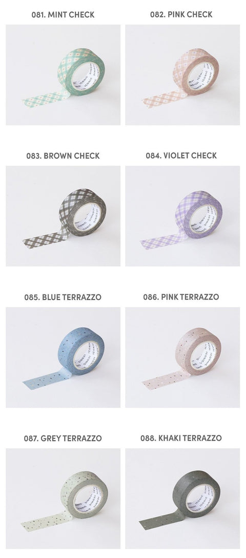 PATTERN Masking Tape [8types] | check. terrazzo