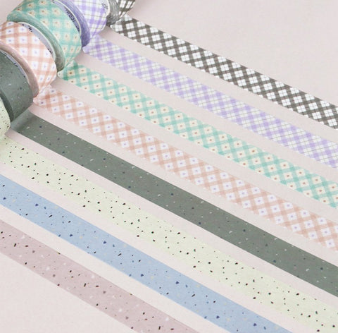 PATTERN Masking Tape [8types] | check. terrazzo