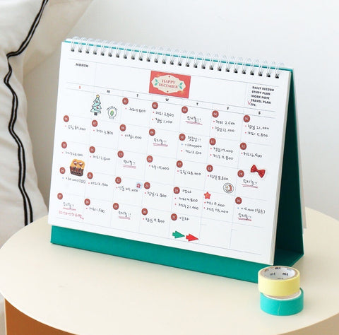 2026-2027 Desk Calendar + Undated Scheduler