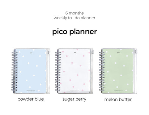 Pico Weekly To Do Planner (6months) [3types]