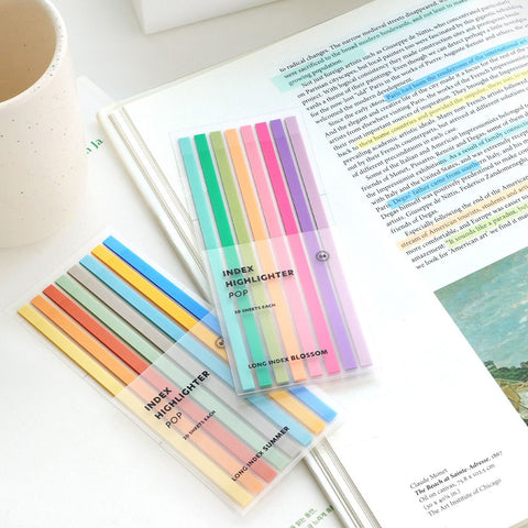 Index Long Highlighter POP Sticky Notes [2types]