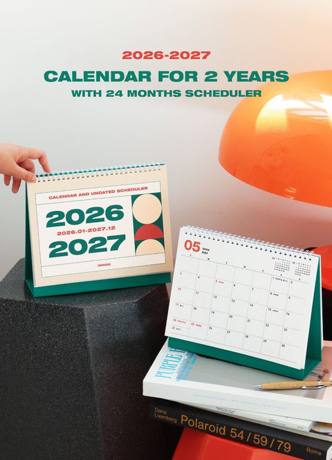 2026-2027 Desk Calendar + Undated Scheduler