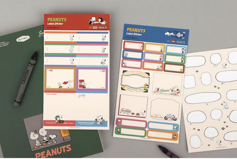 Peanuts Snoopy Label Sticker [2colors]