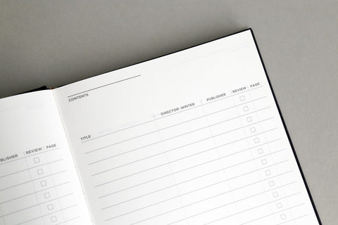 Review Book Bold [Black] | Movie, Film, Book Review Notebook