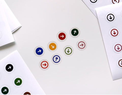 Deco Seal Sticker [Arrow in a circle]