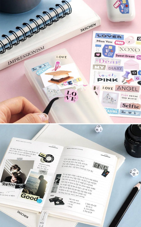 Magazine Collage Sticker Pack | 6sheets