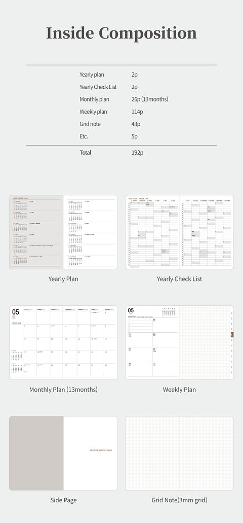 2026 Ardium Weekly Planner M [4colors]