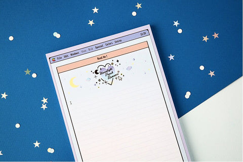 A5 Moonlight Memo Pad Blue