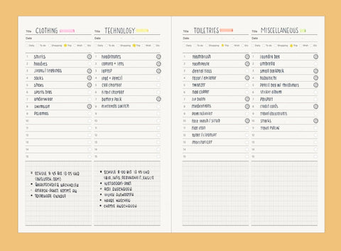 The Memo Life Schedule Planner [6types] | Monthly, Weekly, Daily, Checklist, Study Planner, To Do List