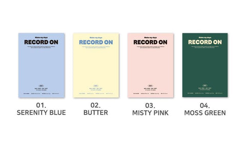 2027 Record On Weekly Planner A5 [4colors]