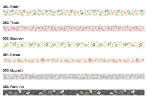 FLOWER Masking Tape [6types]