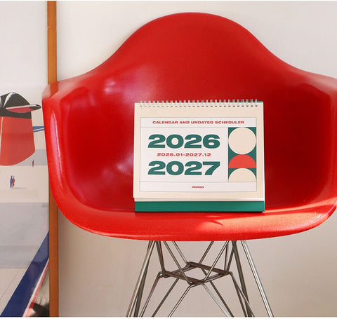 2026-2027 Desk Calendar + Undated Scheduler