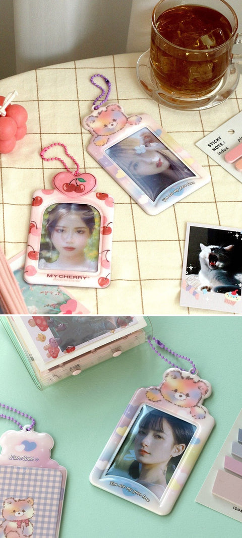 ICONIC Sugar Photo Card Holder [4types] | Key Ring