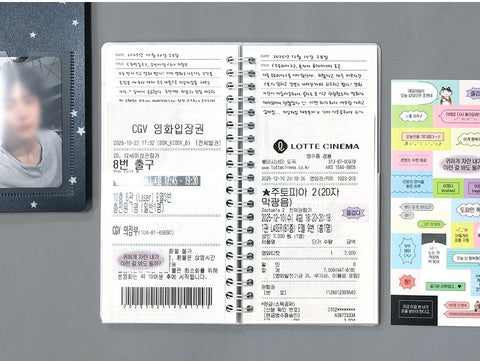 Catch Your Days Pocket Ticket Notebook ver.2 [6types] | Archiving Notebook | Storage