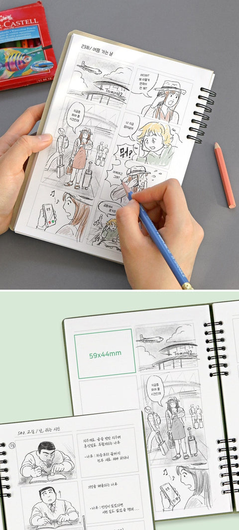 Compact A5 Idea Notebook _Storyboard [4colors]