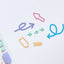 Deco Seal Sticker [Pastel Curved Arrow]