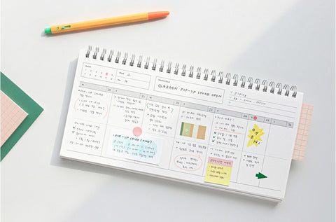 Weekly Desk Planner [2colors] | Weekly Scheduler