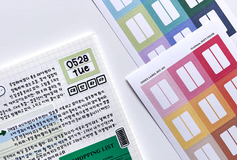 Index Label Sticker ver.3 | 12sheets