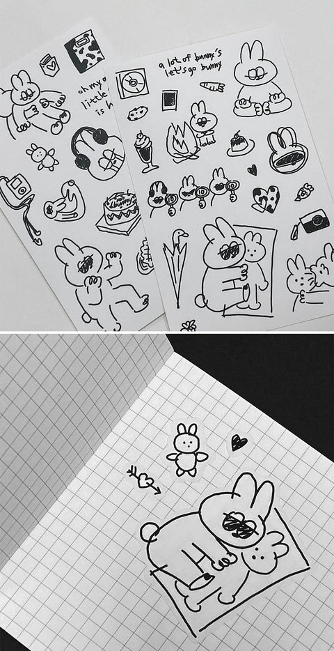 Daily Drawing Sticker ver.2 [4types]