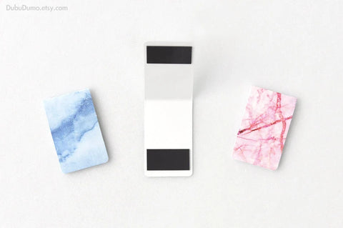 Magnetic Bookmarks 3P _ Marble ver.2