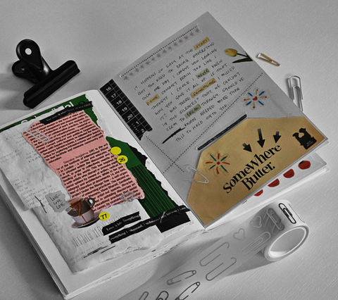 GLEN Clip & Silver Pin Kiss Cut Tape | Sticker