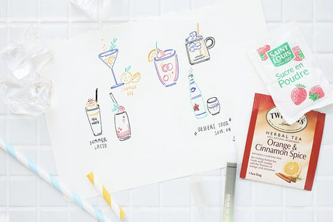 5pcs Twin Deco Pens Set Ver.4 / 10colors Highlighter