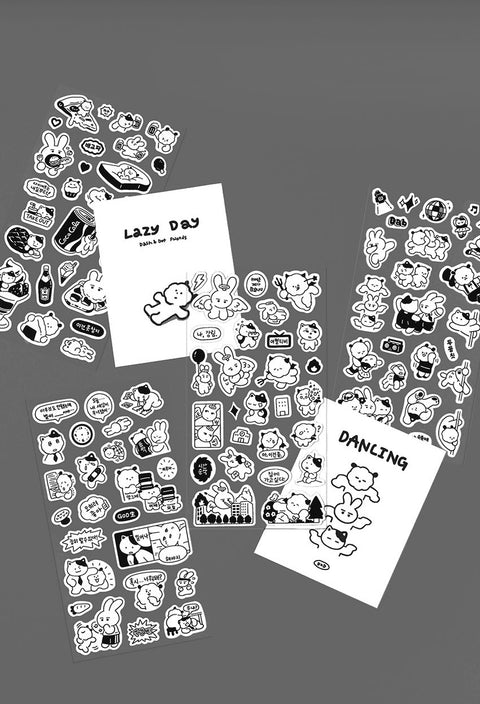 Black & White Sticker Pack | 4sheets