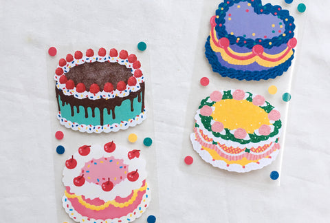 Big Cake Seal Sticker Set [2types]