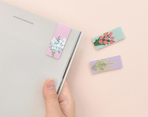 Magnetic Bookmarks 5P _ Flower For You ver.2